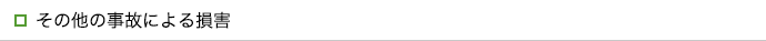 その他の事故による損害